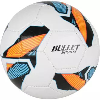 Piłka nożna Bullet Sports rozmiar 5, biało-pomarańczowa