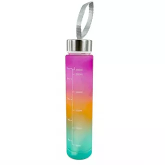 Motywacyjny bidon sportowy 3w1, 2000 ml   900 ml   300 ml, czarny