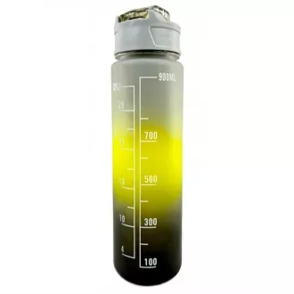 Motywacyjny bidon sportowy 3w1, 2000 ml   900 ml   300 ml, czarny