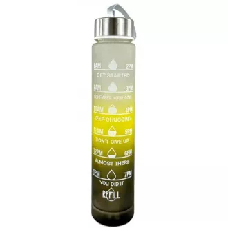 Motywacyjny bidon sportowy 3w1, 2000 ml   900 ml   300 ml, czarny