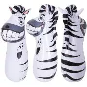 Nadmuchiwany worek bokserski dla dzieci, Zebra