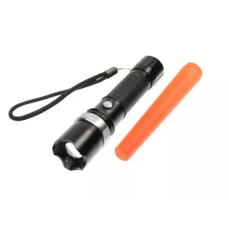 Latarka CREE T6 ZOOM uchwyt ostrzegawczy Latarka CREE T6 ZOOM uchwyt ostrzegawczy
