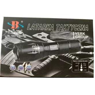 Latarka Bailong BL-8668, LED typu CREE XM-L T6 uchwyt ostrzegawczy Latarka Bailong BL-8668, LED typu CREE XM-L T6 uchwyt ostrzegawczy