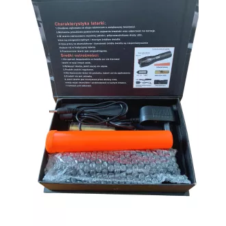 Latarka Bailong BL-8668, LED typu CREE XM-L T6 uchwyt ostrzegawczy Latarka Bailong BL-8668, LED typu CREE XM-L T6 uchwyt ostrzegawczy
