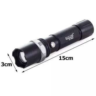 Latarka Bailong BL-8626, LED typu CREE XPE   uchwyt ostrzegawczy