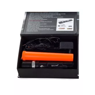 Latarka Bailong BL-8626, LED typu CREE XPE   uchwyt ostrzegawczy