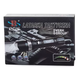 Latarka Bailong BL-8626, LED typu CREE XPE   uchwyt ostrzegawczy