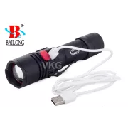Latarka USB Bailong W556, LED typ L3-U3