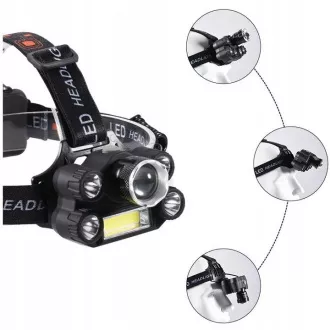 Reflektor CREE 1 x XM-L T6 4 x mocny Q5 biały 1 x mocny COB pasek ZOOM Reflektor CREE 1 x XM-L T6 4 x mocny Q5 biały 1 x mocny COB pasek ZOOM