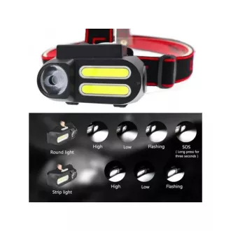 Lampa czołowa USB NF-611, COB LED Lampa czołowa USB NF-611, COB LED