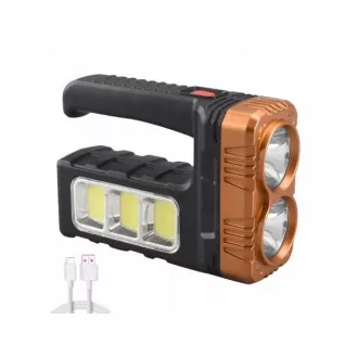 AKU Latarka LED CREE XM-L T6   zasilanie słoneczne