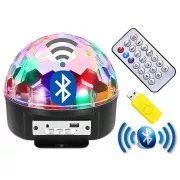 Kula dyskotekowa Bluetooth USB   pilot zdalnego sterowania