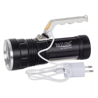 Latarka USB Bailong BL-T623 LED ZOOM typu CREE XM-L T6