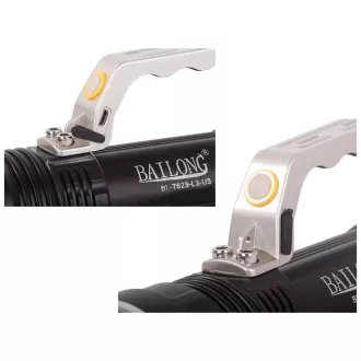Latarka USB Bailong BL-T623 LED ZOOM typu CREE XM-L T6