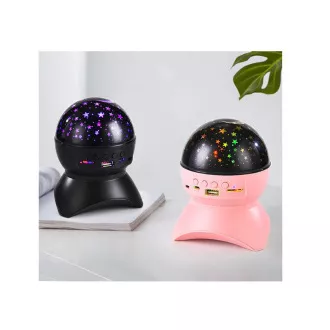 Nocny projektor gwiazd LED z USB, czarny