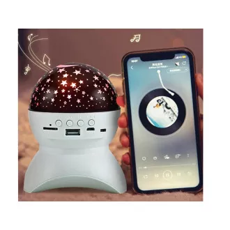Nocny projektor gwiazd LED z USB, czarny