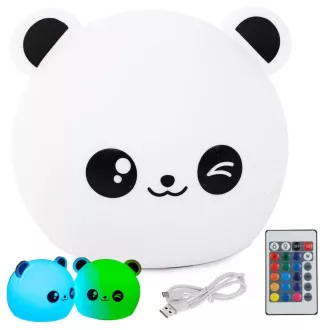 Dziecięca lampka nocna LED PANDA   kontroler RGB