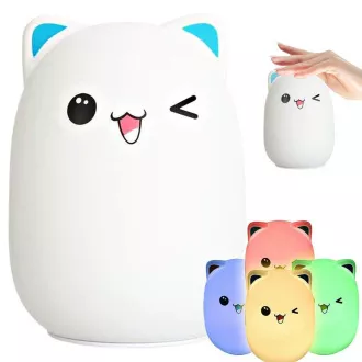Dziecięca lampka nocna LED CAT RGB Dziecięca lampka nocna LED CAT RGB