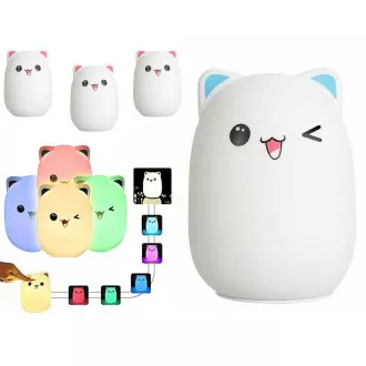 Dziecięca lampka nocna LED CAT RGB kabel USB Dziecięca lampka nocna LED CAT RGB kabel USB