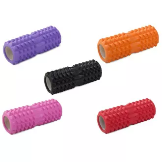 Wałek do masażu fitness ROLLER YOGA 32x13cm, czerwony