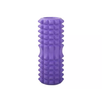 Wałek do masażu fitness ROLLER YOGA 32x13cm, fioletowy