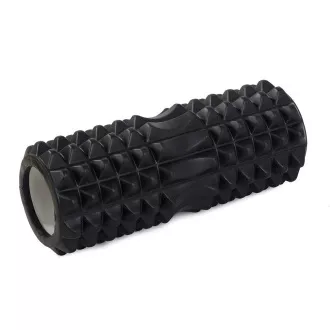 Wałek do masażu fitness ROLLER YOGA 32x13cm, fioletowy