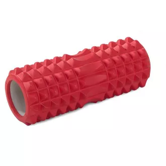 Wałek do masażu fitness ROLLER YOGA 32x13cm, fioletowy