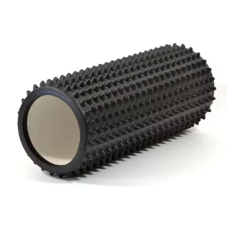 Wałek do masażu fitness z małymi kolcami ENERO FIT 33x14cm, czarny Wałek do masażu fitness z małymi kolcami ENERO FIT 33x14cm, czarny
