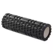 Wałek do masażu fitness 30x10 cm, czarny