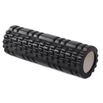 Wałek do masażu fitness 30x10 cm, czarny