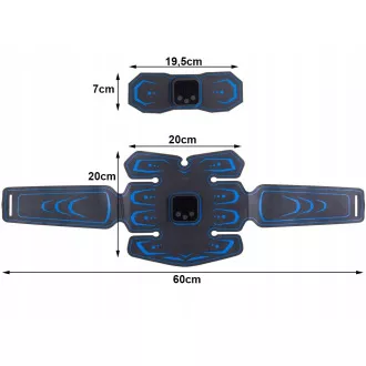 Elektrostymulator mięśni brzucha 3x EMS   kontroler