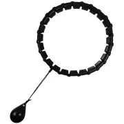 Masażer Hula Hop ENERO FIT z obciążnikami, 115 cm, czarny