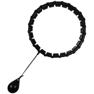 Masażer Hula Hop ENERO FIT z obciążnikami, 115 cm, czarny