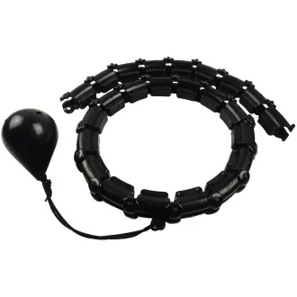 Masażer Hula Hop ENERO FIT z obciążnikami, 115 cm, czarny