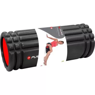 Wałek do masażu fitness PURE 2 IMPROVE 33x15 cm, czarny