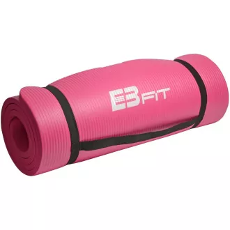 Antypoślizgowa mata do ćwiczeń fitness, 1,5cm, różowa Antypoślizgowa mata do ćwiczeń fitness, 1,5cm, różowa