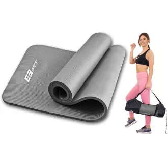 Antypoślizgowa mata do ćwiczeń fitness, 1,5cm, Grey Antypoślizgowa mata do ćwiczeń fitness, 1,5cm, Grey