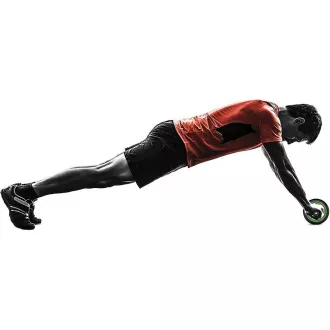 Koło fitness RX-156 z podkładką, zielone