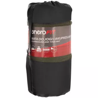 Mata do ćwiczeń akupresury PREMIUM z poduszką 67x42x2 cm, Mascara khaki