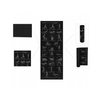 Mata do jogi BLACK, 61x173x0,6 cm Mata do jogi BLACK, 61x173x0,6 cm