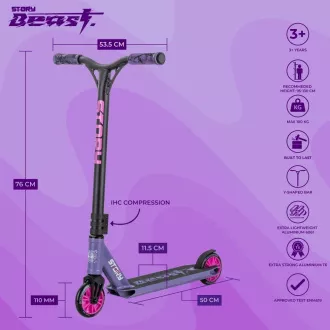 Hulajnoga Freestyle Story Beast Lavender
