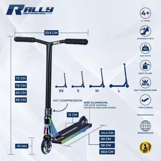 Hulajnoga freestyle NKD Rally V4 v2.Rainbow Hulajnoga freestyle NKD Rally V4 v2.Rainbow