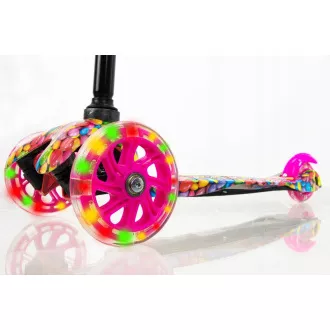 MINI SCOOTER trójkołowa hulajnoga ze świecącymi kołami, BONBON MINI SCOOTER trójkołowa hulajnoga ze świecącymi kołami, BONBON