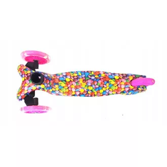 MINI SCOOTER trójkołowa hulajnoga ze świecącymi kołami, BONBON MINI SCOOTER trójkołowa hulajnoga ze świecącymi kołami, BONBON