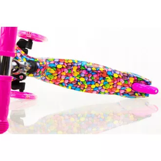 MINI SCOOTER trójkołowa hulajnoga ze świecącymi kołami, BONBON MINI SCOOTER trójkołowa hulajnoga ze świecącymi kołami, BONBON