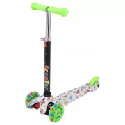 Hulajnoga trójkołowa MINI SCOOTER z podświetlanymi kołami, Butterflies