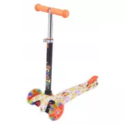 Hulajnoga trójkołowa MINI SCOOTER ze świecącymi kołami, EMOJI