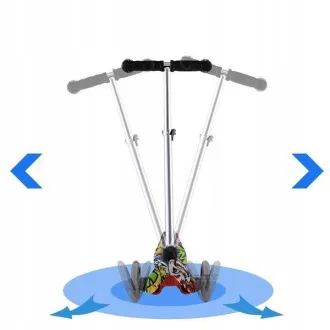 Hulajnoga trójkołowa MINI SCOOTER ze świecącymi kołami, EMOJI - Rozpakowany