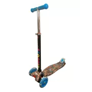 Trójkołowa hulajnoga MAXI SCOOTER z podświetlanymi kołami, BLUE DRAGON