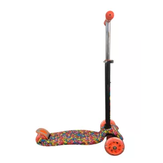 Hulajnoga trójkołowa MAXI SCOOTER z oświetlonymi kołami, BONBON lub